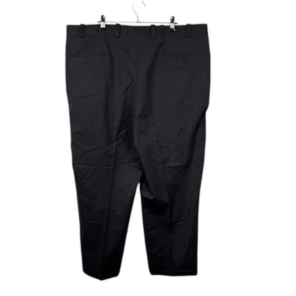 Ashbridge 100%‎ Wool Pleated Dress Pants Charcoal Gray Size 40 Business Trousers